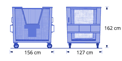 Gaascontainer 2500 liter formaten