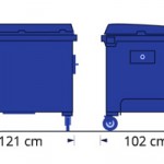 Rolcontainer 1100 liter formaten