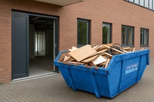 Afvalcontainer bestellen online voor verbouwing kantoor